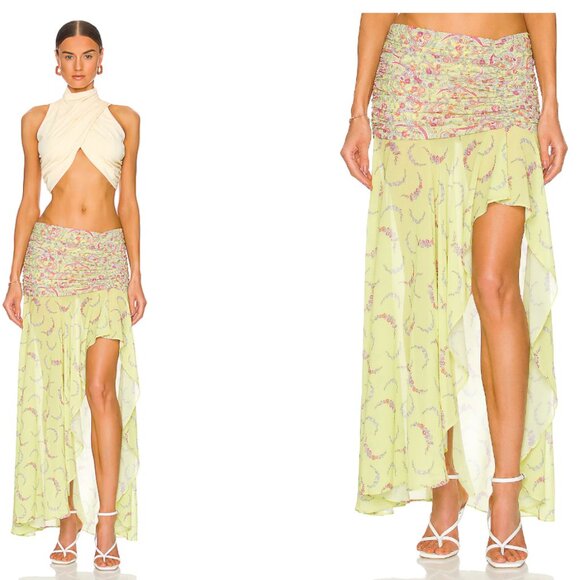 MAJORELLE Tatiana Skirt Margarita Lime M MSRP: $208